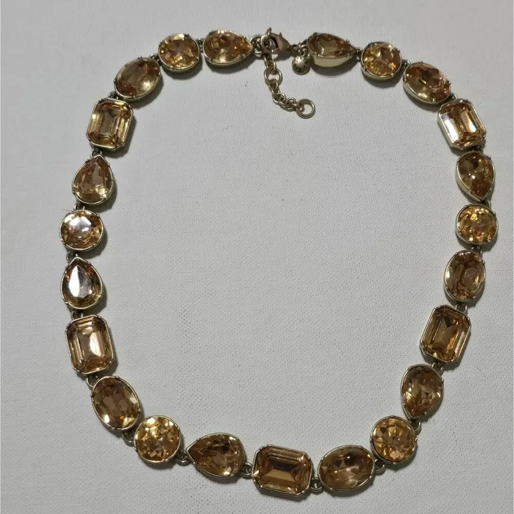 J. Crew‎ Champagne and Antique Gold Brulee Necklace